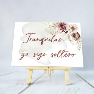 cartel carton pluma boda