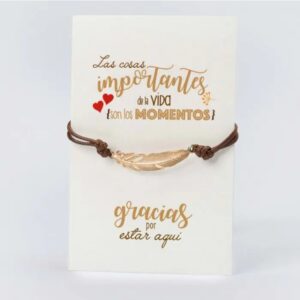 pulsera pluma