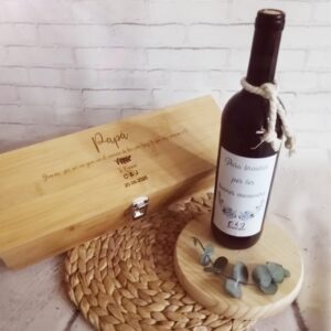 caja set de vino premium con botella