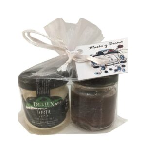 queso y mermelada de fresa