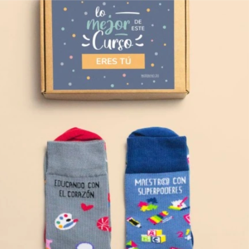 Pack 2 calcetines Profes en caja