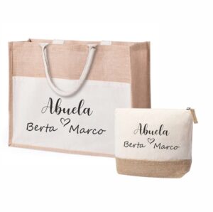 pack bolso y neceser beige