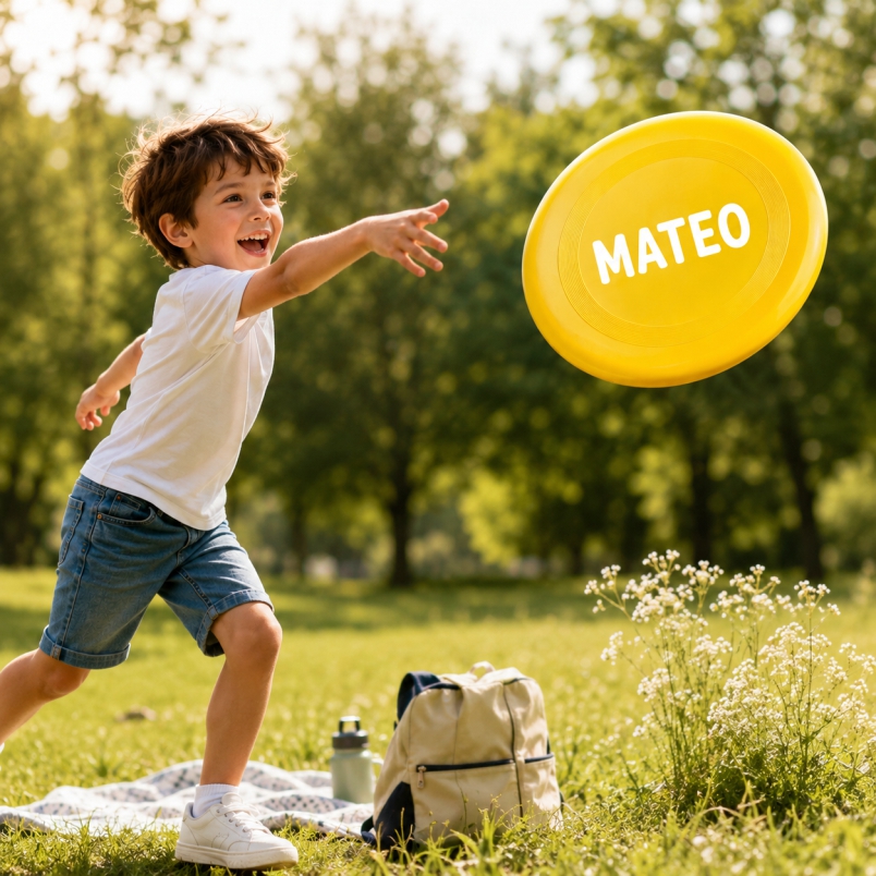 Juego de frisbee personalizado