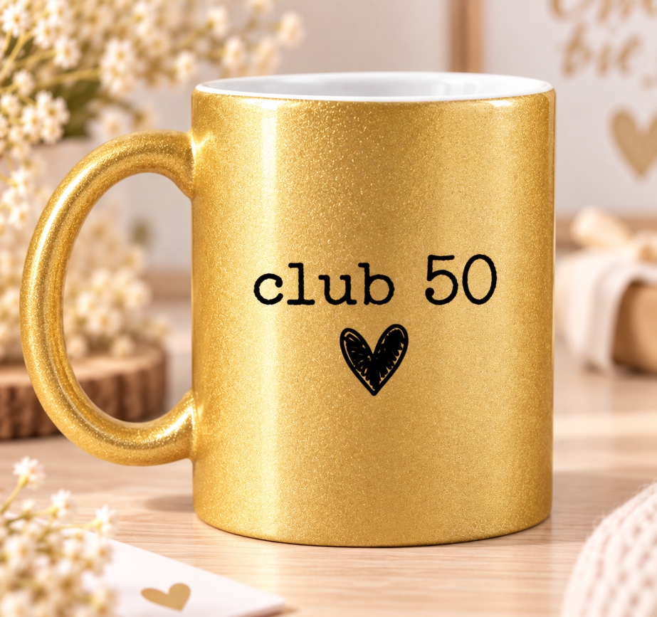 Taza glitter